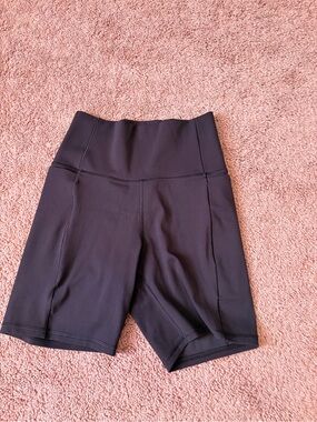 Avia Black High-Waist Bike Shorts